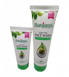 Banjaras Face washMilk cream and Olive 120g