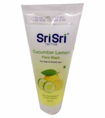 Sri Sri Cucumber Lemon Face Wash 60ml