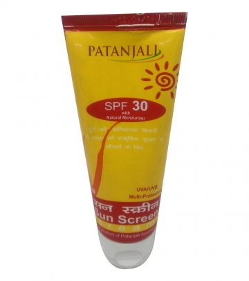 Patanjali Sunscreen SPF30 50g