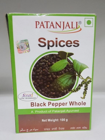 Patanjali Black Pepper Whole 100 gms