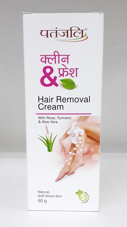 Patanjali Clean Fresh -Hair Removal Cream 50 gms - PERSONAL CARE - Hair  Care - Sai Organic Exports - Buy Organic Ayurvedic Patanjali Products