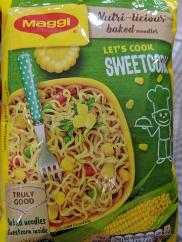 Maggi Nutri licious baked noodles sweet corn